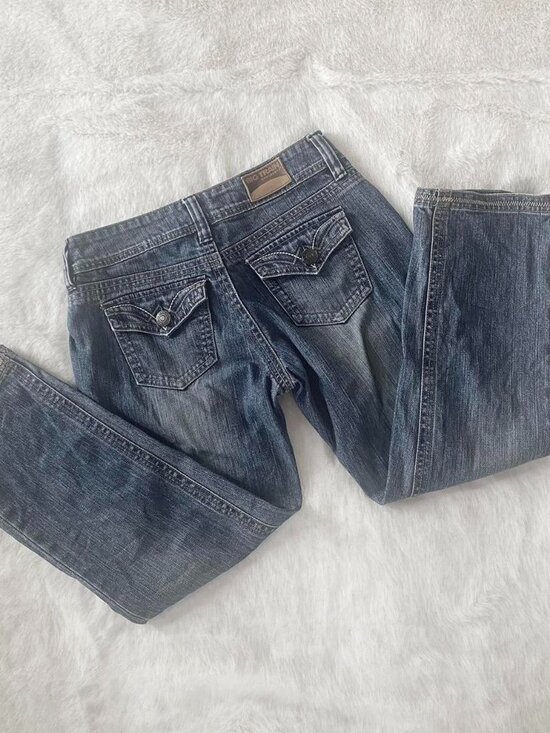 Osaka BIGTRAIN Denim - y2k lowrise bootcut capris ♡ osaka big train